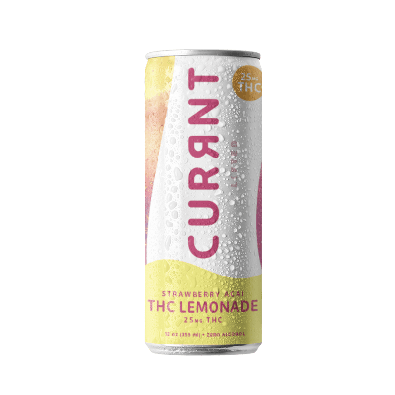 CURRNT 25mg Strawberry Acai Lemonade Seltzer | Premium Cannabis